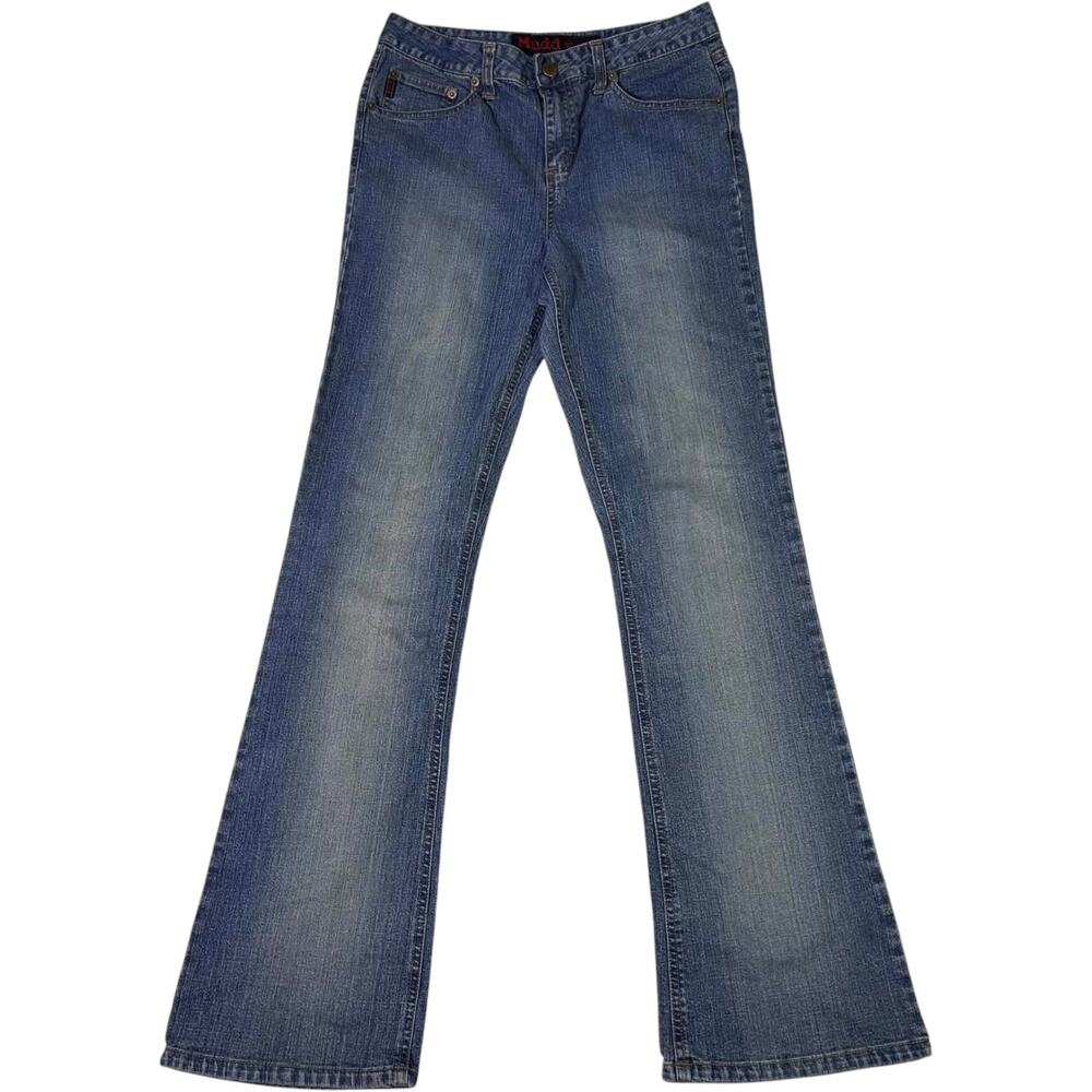 VTG Y2K Mudd Medium Wash Jeans Flare Wide Leg Bootcut Women's 9 Junior 2000s